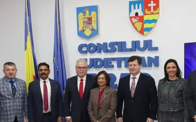 Evenimente culturale comune, după întâlnirea ambasadorului Indiei cu președintele Consiliului Județean Arad