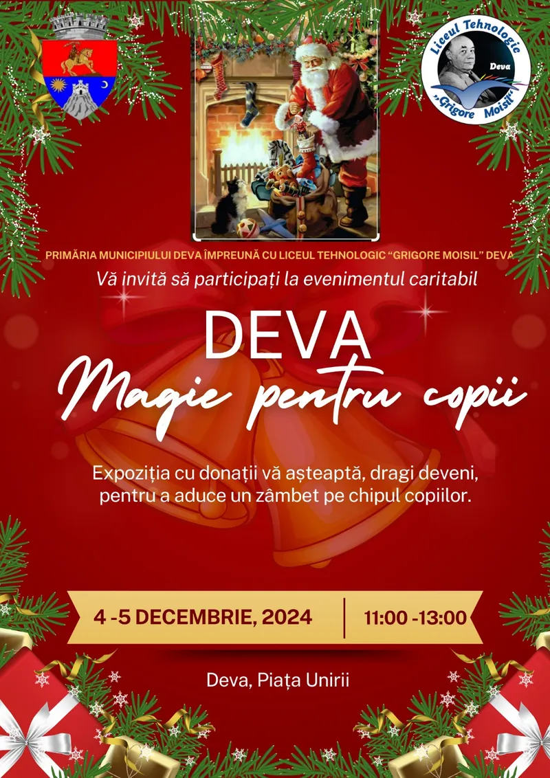 „Deva - magie pentru copii” – eveniment caritabil de Moș Nicolae