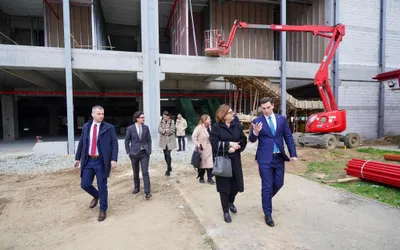 Comisarul european pentru transport, Adina Vălean, pe șantierul de la Aeroportul Internațional Maramureș