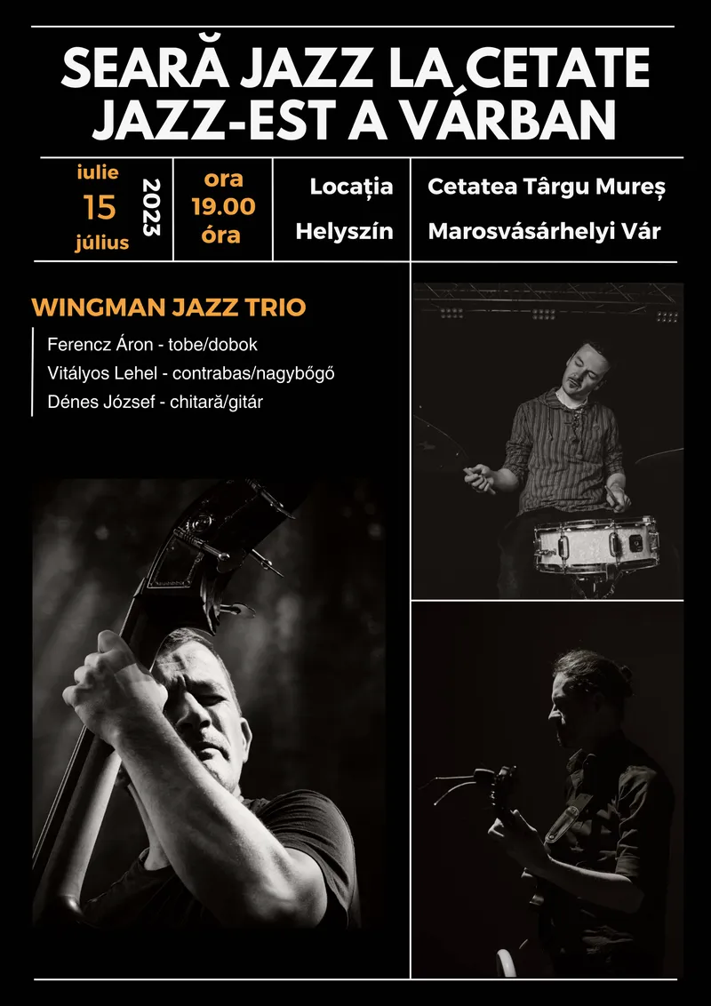 Seară de Jazz la Cetate - Concert “Wingman Jazz Trio”
