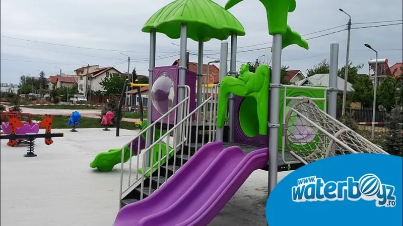 Orașul Ovidiu investește în viitorul copiilor: trei locuri de joacă moderne amenajate de Waterboyz