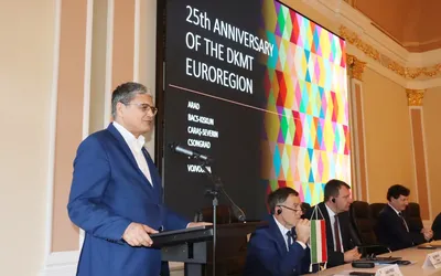 Iustin Cionca, preşedintele Consiliului Judeţean Arad, a preluat, astăzi, președinția euroregiunii Dunăre-Criş-Mureş-Tisa (DKMT)