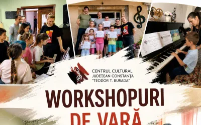 Creativitate fără limite: workshopuri gratuite de vară la Centrul Cultural Județean „Teodor T. Burada”