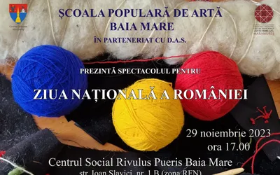 ȘCOALA POPULARĂ DE ARTĂ BAIA MARE ORGANIZEAZĂ SPECTACOL DE ZIUA NAȚIONALĂ A ROMÂNIEI
