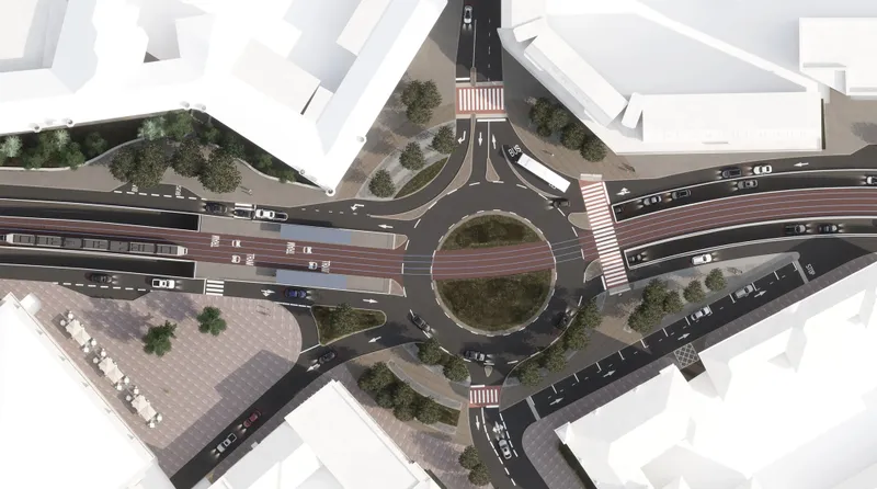 Pasaj subteran în zona magazinului Crișul