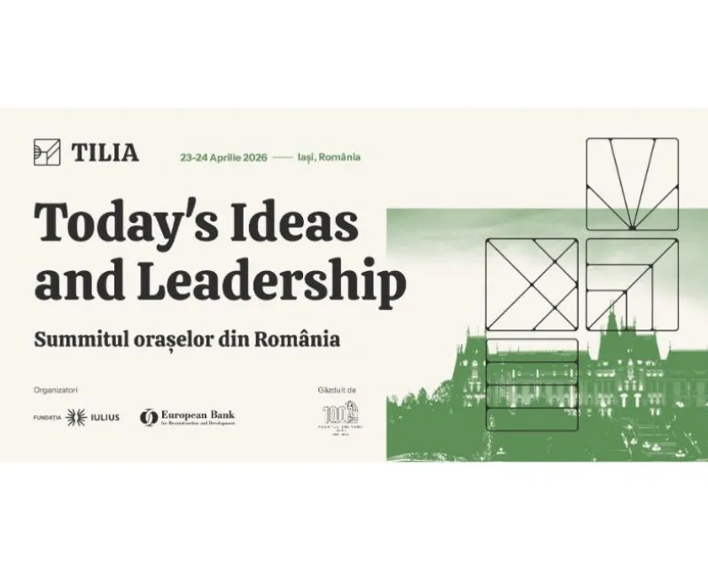 IULIUS lansează TILIA – Today’s Ideas and Leadership In Action (Summitul Orașelor din România), în parteneriat cu Banca Europeană pentru Reconstrucție și Dezvoltare (BERD)
