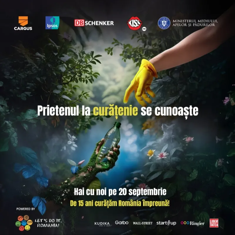 Ziua de Curățenie Națională, marcată și în acest an la Cluj, sub mesajul „Prietenul la curățenie se cunoaște”