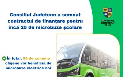 Microbuze electrice noi pentru elevii clujeni