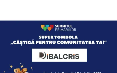 Înscrie-te la Summitul Primăriilor și poți câștiga pentru comunitatea ta premii în valoare totală de 1.250.000 lei