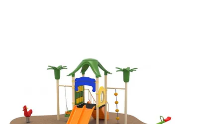01 Oferta speciala Ansamblu loc de joaca Scara Tobogan Cataratoare Leagan Balansoar Figurina arc