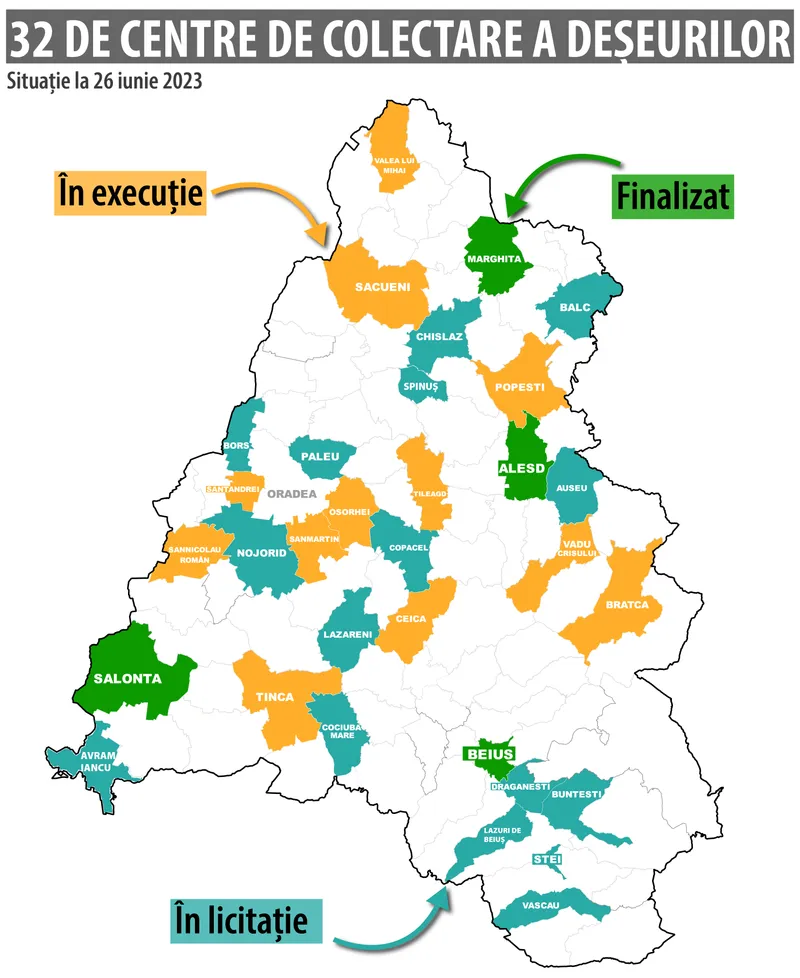 S-a semnat contractul pentru execuția a 12 platforme de deșeuri
