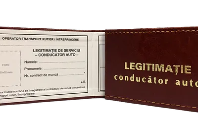 Legitimatie de serviciu conducator auto PREMIUM