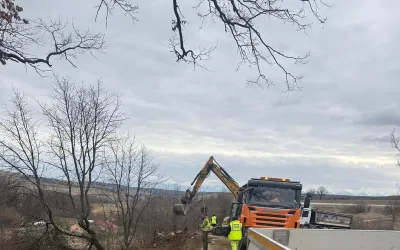 Modernizarea Lotului III DJ 104D (Şoarş–Bărcut) atinge 13% execuţie; Lot II urmează să demareze în 2026