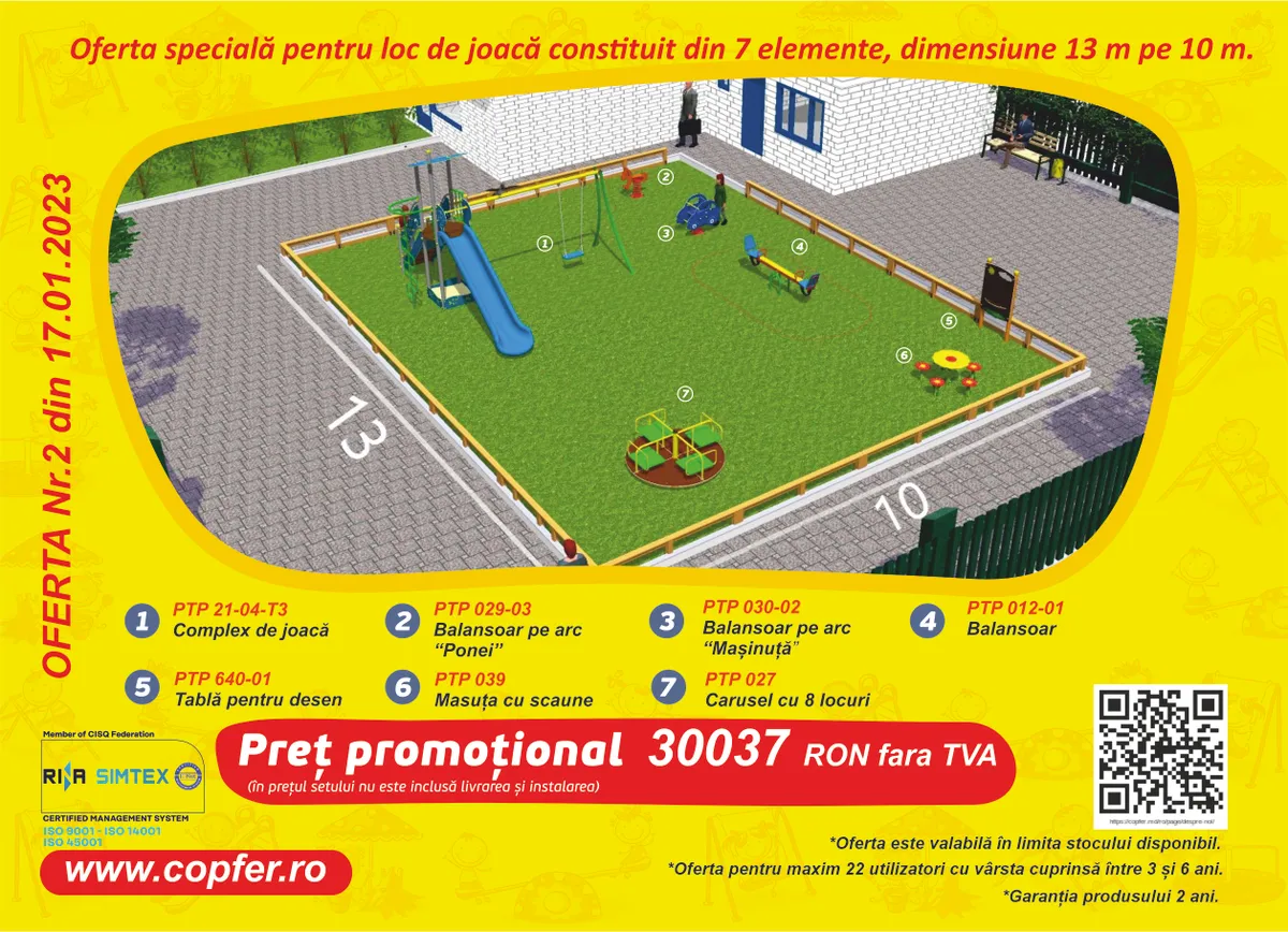 Loc de joaca 13m x 10m