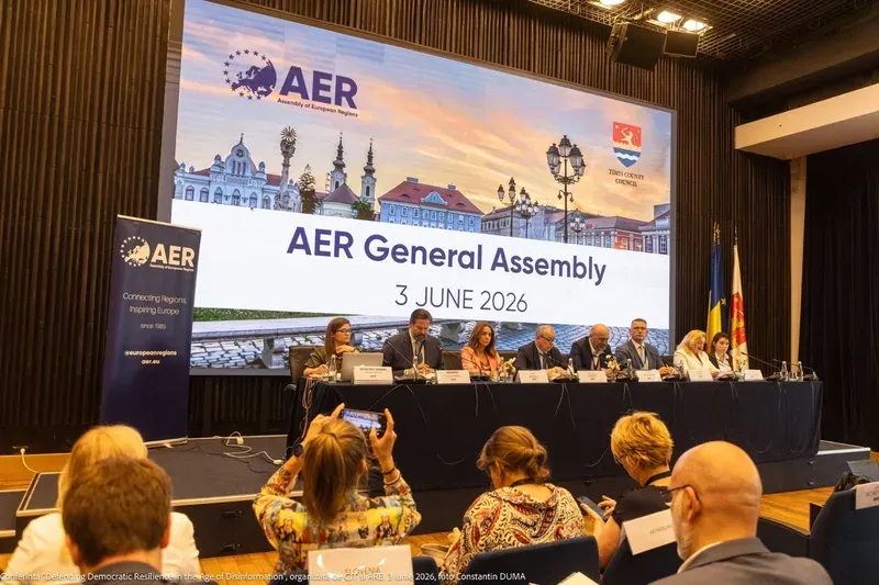 Maramureș prezent la AER Regions Forum 2026: vicepreședintele CJ Vlad Duruș la dezbateri privind reziliența democratică și finanțarea UE