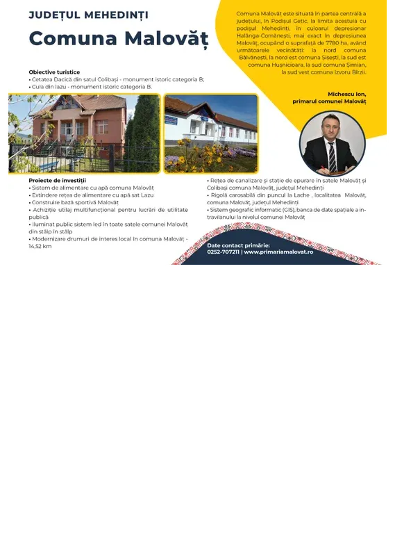 PRIMĂRIA MALOVĂŢ