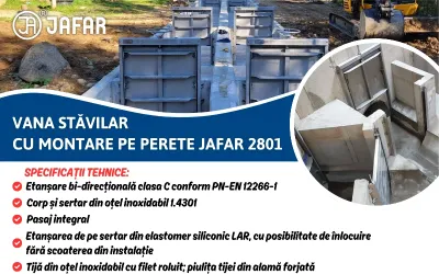 Vana stăvilar montată pe perete JAFAR 2801