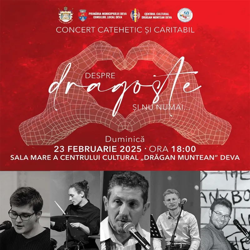 Concert caritabil ,,Despre Dragoste și nu numai...” – o seară dedicată solidarității și muzicii