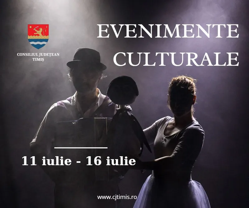Calendarul săptămânal al evenimentelor culturale în organizarea instituțiilor CJ Timiș