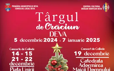Târgul de Iarnă din Deva se va deschide joi, 5 decembrie 2024!