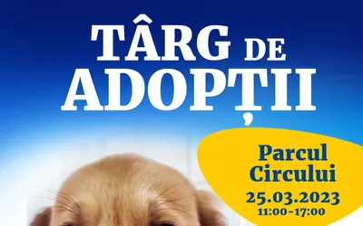 Târg de adopții de căței în Parcul Circului