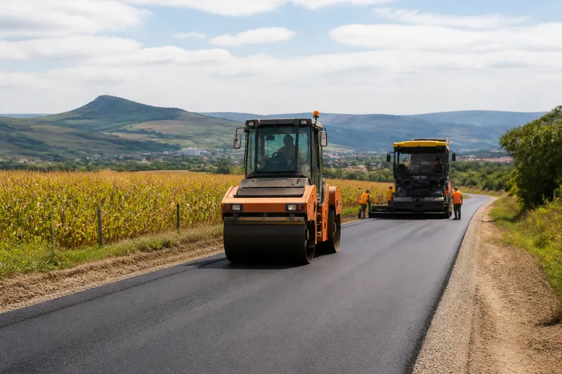 Încep lucrările de întreținere pe DJ 107L Turda – Lita pe un sector de peste 13,5 km