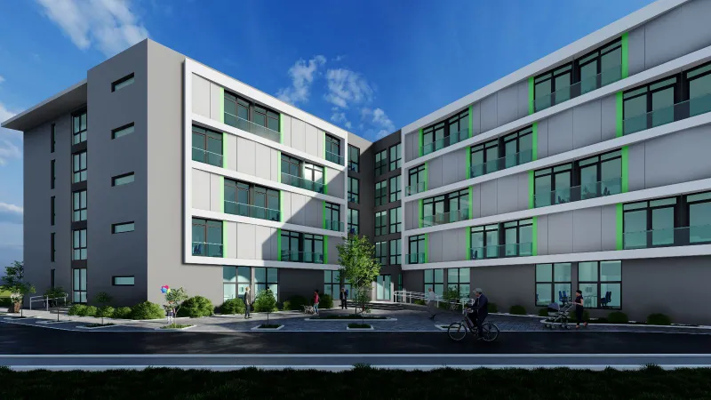 Se toarnă planșeul la căminul C1 din Campusul Universității