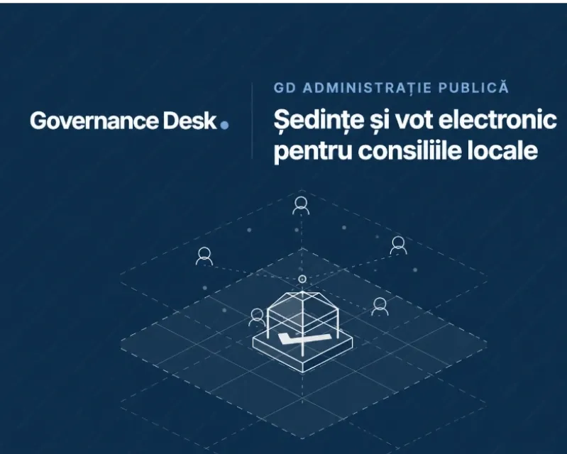 Primăriile și consiliile județene pot organiza gratuit o ședință pe Governance Desk, până la 1 decembrie 2026