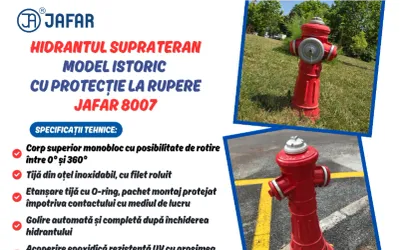 Hidrant suprateran model istoric cu protecție la rupere JAFAR 8007