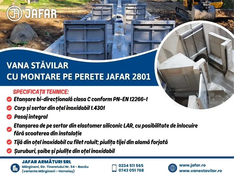 Vana stăvilar montată pe perete JAFAR 2801