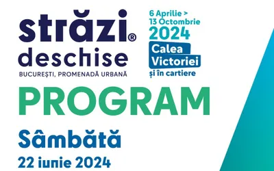 „Străzi Deschise, București – Promenadă Urbană” pe Calea Victoriei și Strada Sibiu din sectorul 6