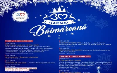Weekendul 5–7 decembrie aduce în Baia Mare colinde, tradiții și bucurie pentru toate vârstele