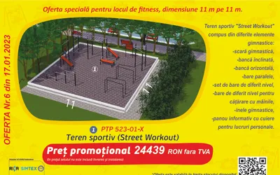 Teren fitness 11m x 11m