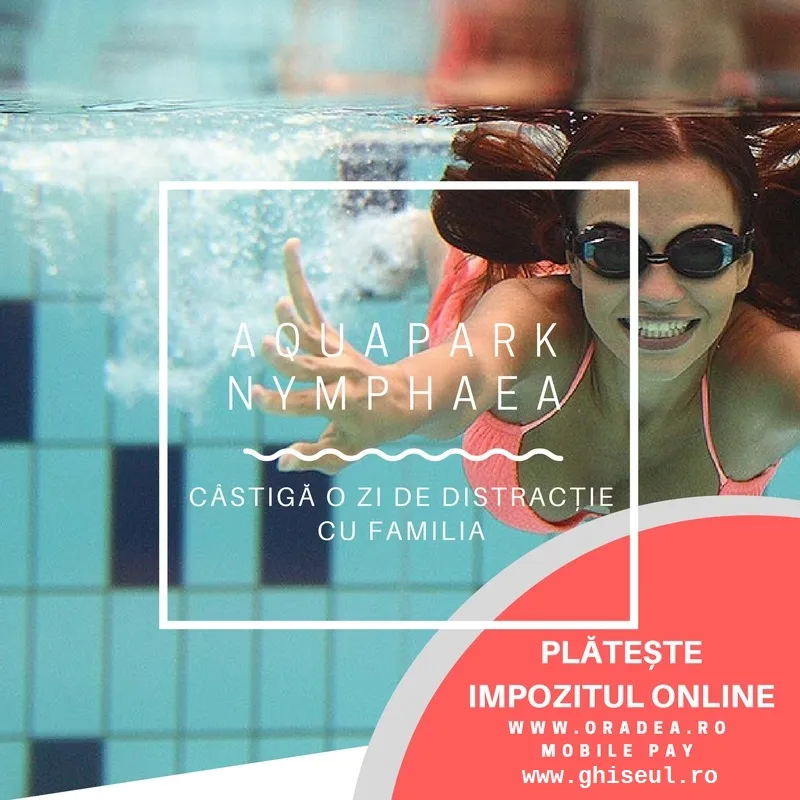 S-a extras primul câștigător al campaniei „Plătește impozitul online și câștigă o zi de distracție la Aquapark Nymphaea”