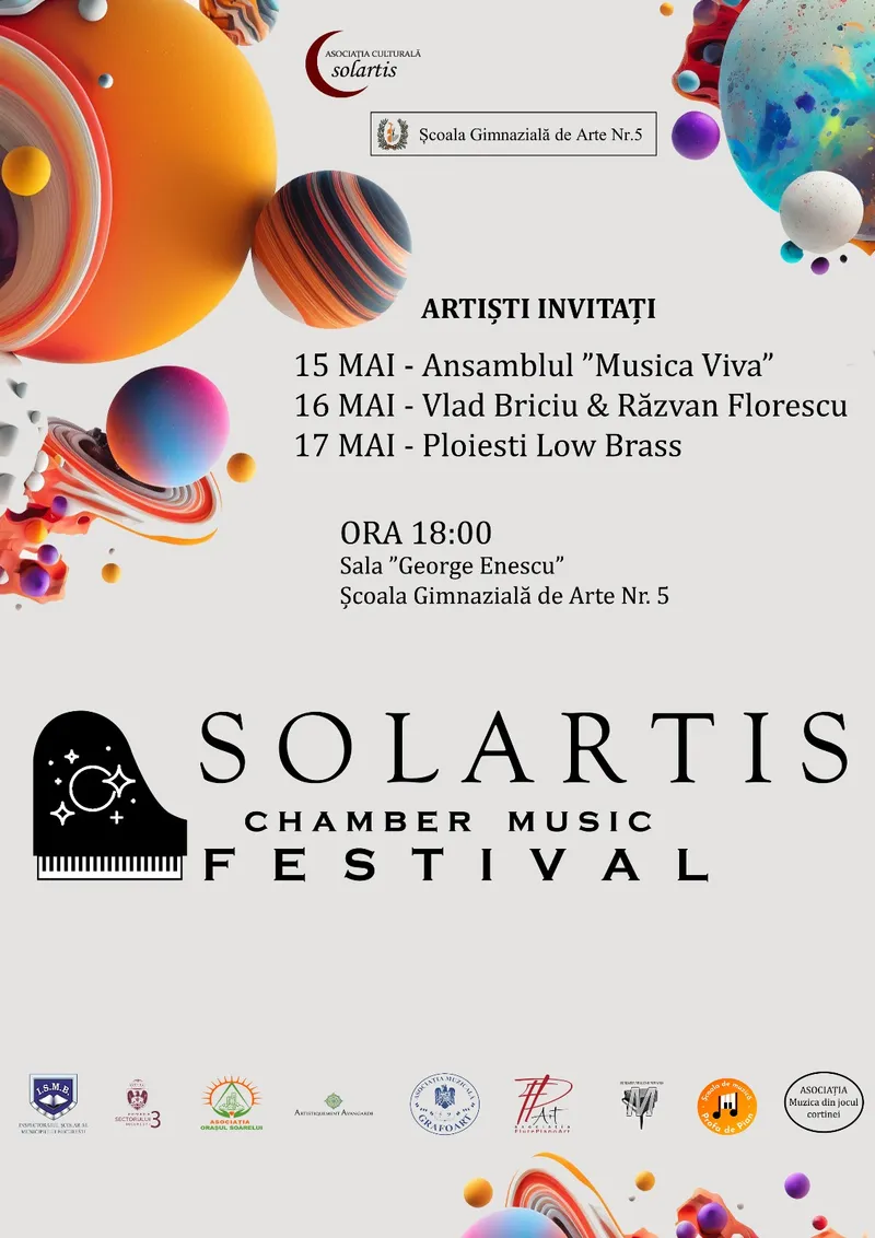 Festivalul de Muzică de Cameră Solartis,  la Școala Gimnazială de Arte nr. 5