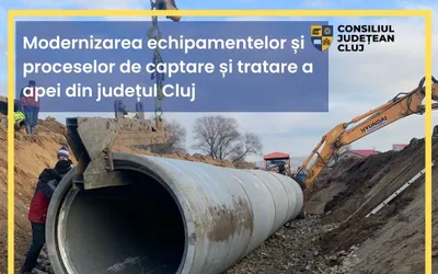Modernizarea echipamentelor și proceselor de captare și tratare a apei din județul Cluj