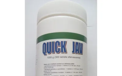 TABLETE EFERVESCENTE CLORIGENE  - “QUICK JAV” (flacon 300 tb.)
