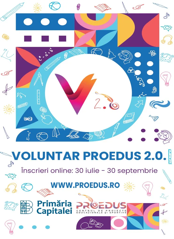 S-au deschis înscrierile în programul Voluntar PROEDUS 2.0