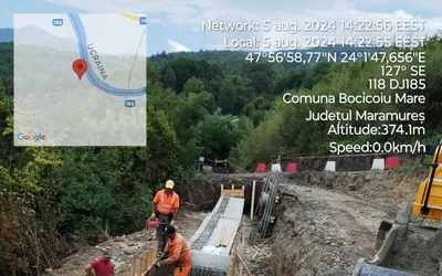 Stadiul lucrărilor la drumurile județene aflate în reabilitare în Maramureș, verificate de președintele Consiliului Județean Maramureș