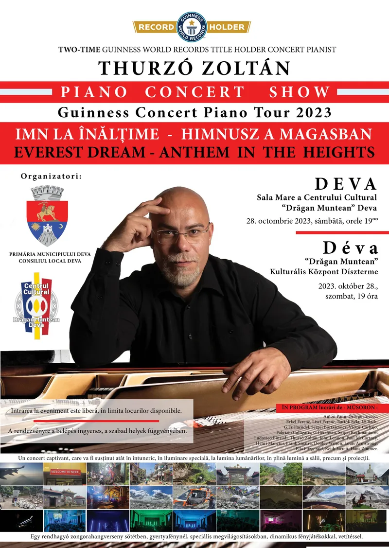 Concert la pian „Everest Dream” la Deva!