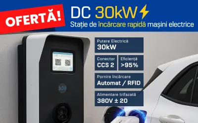 Super ofertă: Reducere masivă la stația de incarcare EV - AMPEVO DC 30 kW!