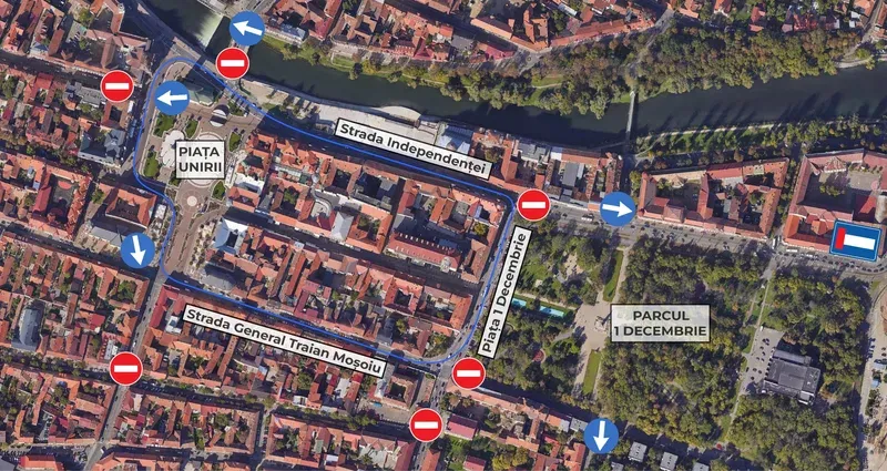 Restricții de circulație în Oradea pentru evenimente sportive și lucrări pe Bulevardul Decebal