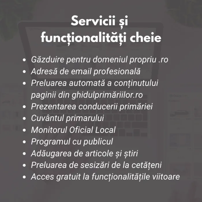 Cel mai scurt drum de la idee la un site dedicat primăriei