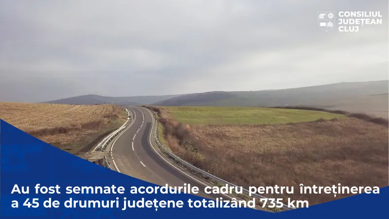 Au fost semnate ultimele trei acorduri cadru pentru întreținerea drumurilor județene