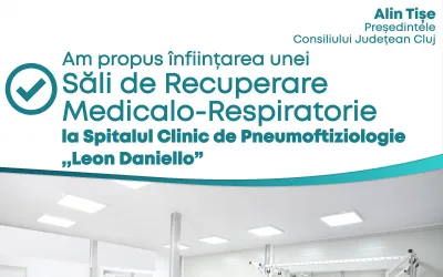 Sală de Recuperare Medicală-Respiratorie la Spitalul de Pneumoftiziologie „Leon Daniello”
