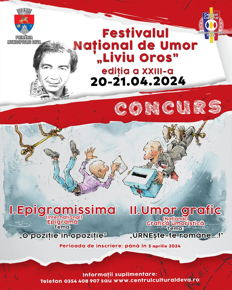 Încep înscrierile la Festivalul Național de Umor „Liviu Oros”