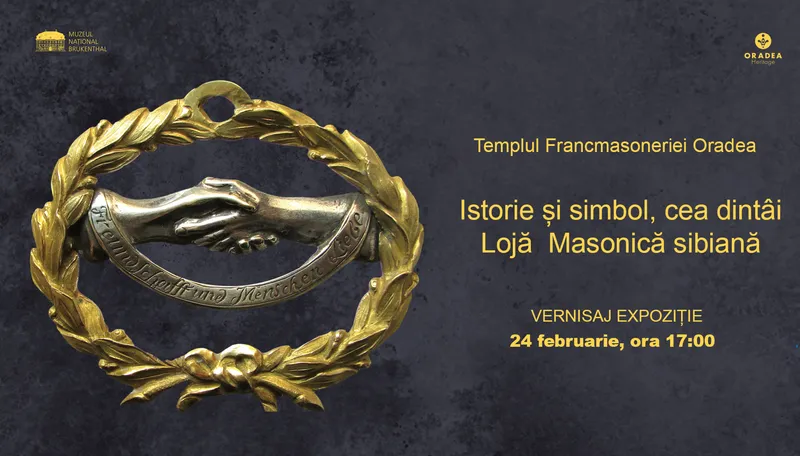 Expoziție la Muzeul Templului Francmasoneriei: Istorie și simbol, cea dintâi Lojă Masonică sibiană, colecția Muzeului Național Brukenthal