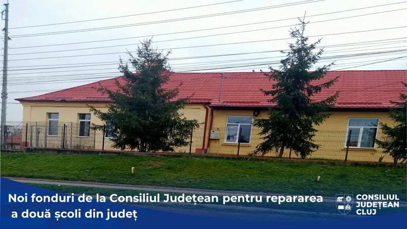 Noi fonduri din bugetul Consiliului Județean pentru repararea a două școli din județ