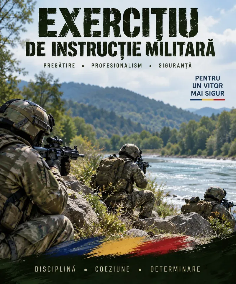 Informare: activități de instruire militară în municipiul Deva (20–25 septembrie 2026)