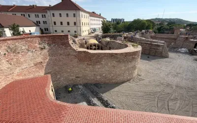 Cetatea Oradea: Lucrările de reabilitare a Bastionului Crăișorul, 85% finalizate
